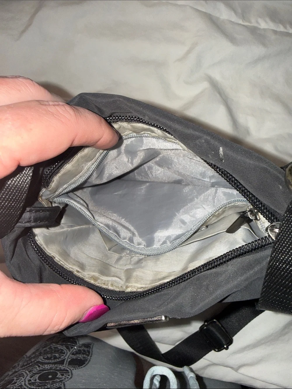 Black Crossbody Travel Bag by Unknown Brand